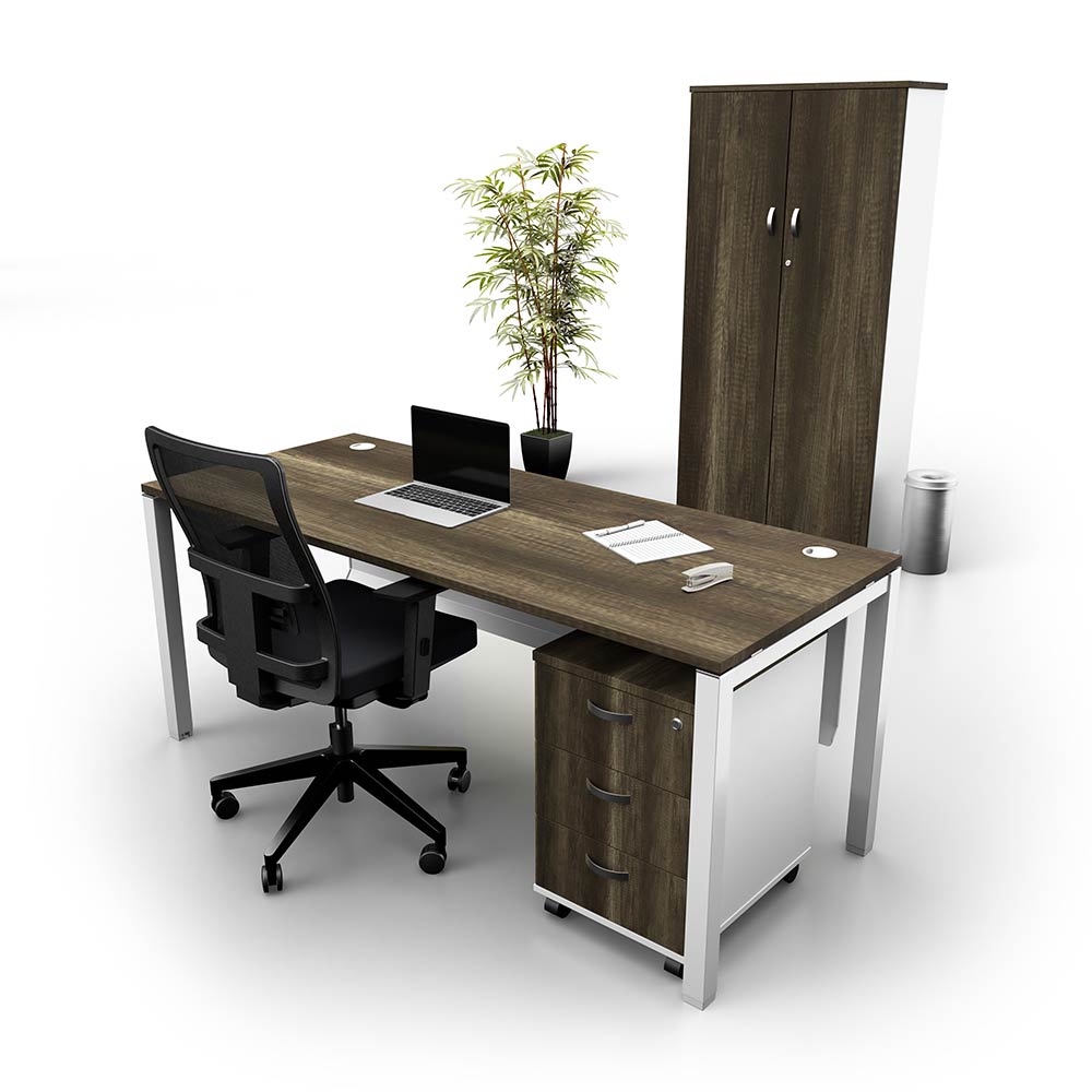 Straight Desk Cubit White