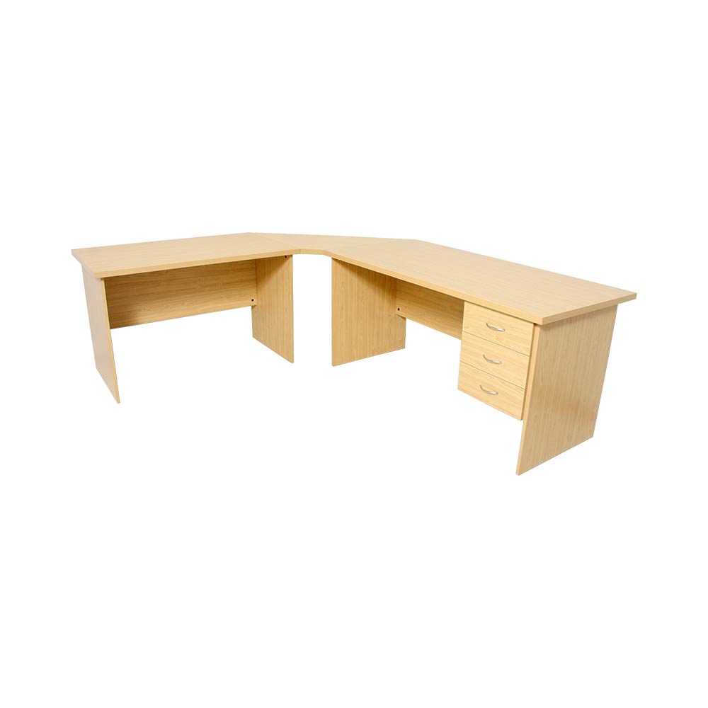 L-Shaped Desks Maple