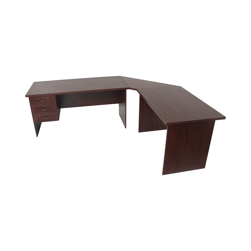 L-Shaped Desks Mahogany