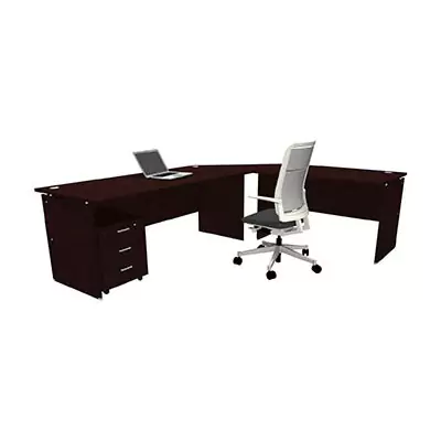 Platinum L-Shape Mahogany