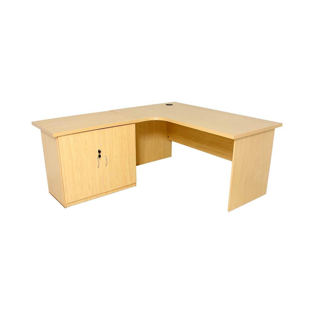 L-Shaped Desks Maple