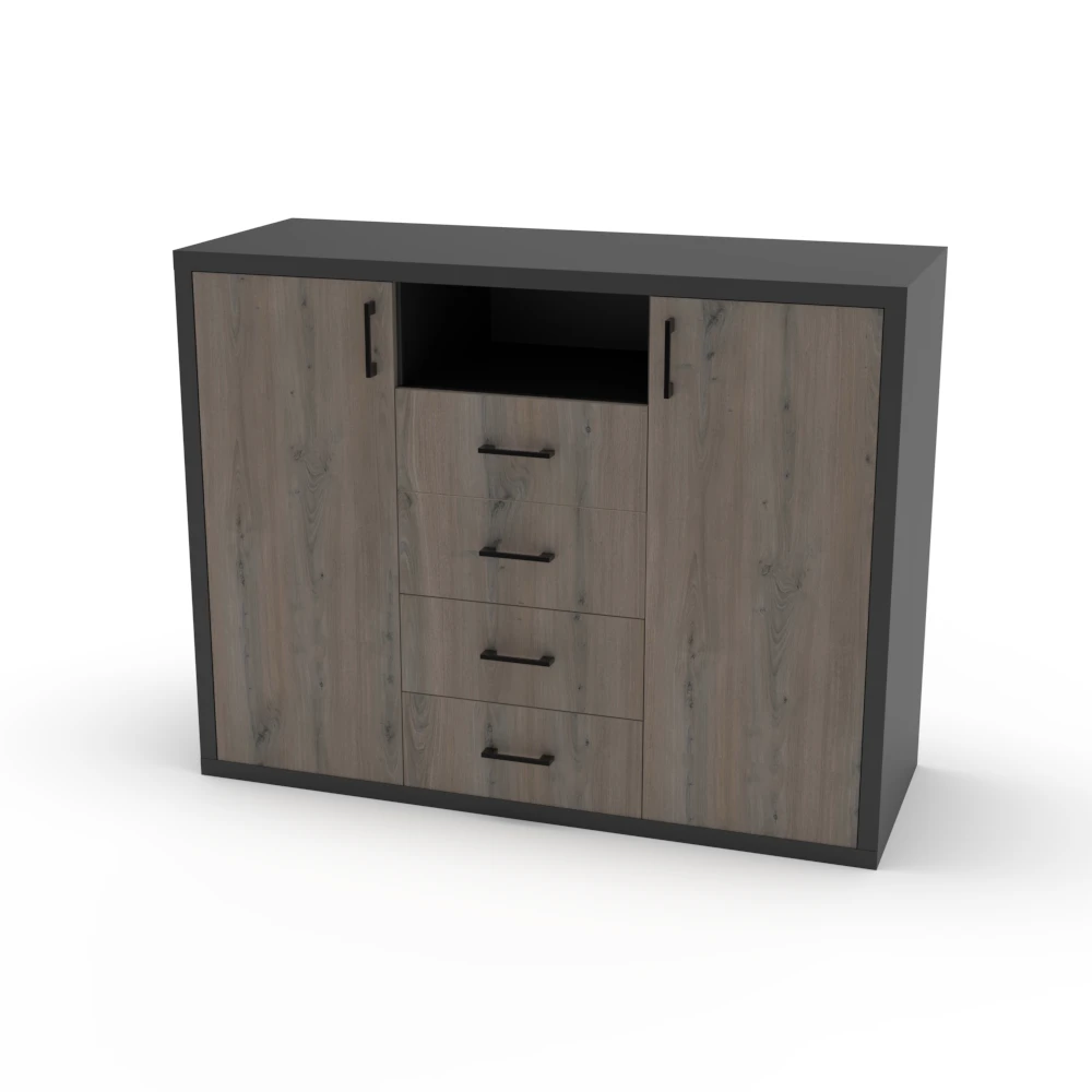 Server Unit 4 Drawer - Northridge Finish
