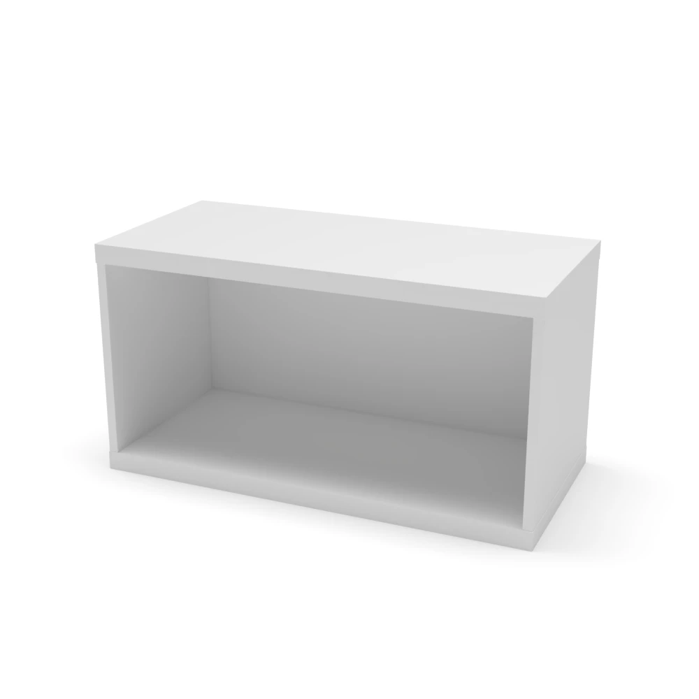 Desktop Bookshelf Single Freestanding - White Finish