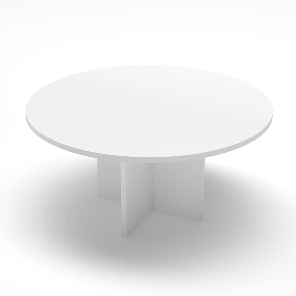 Round Table White Finish