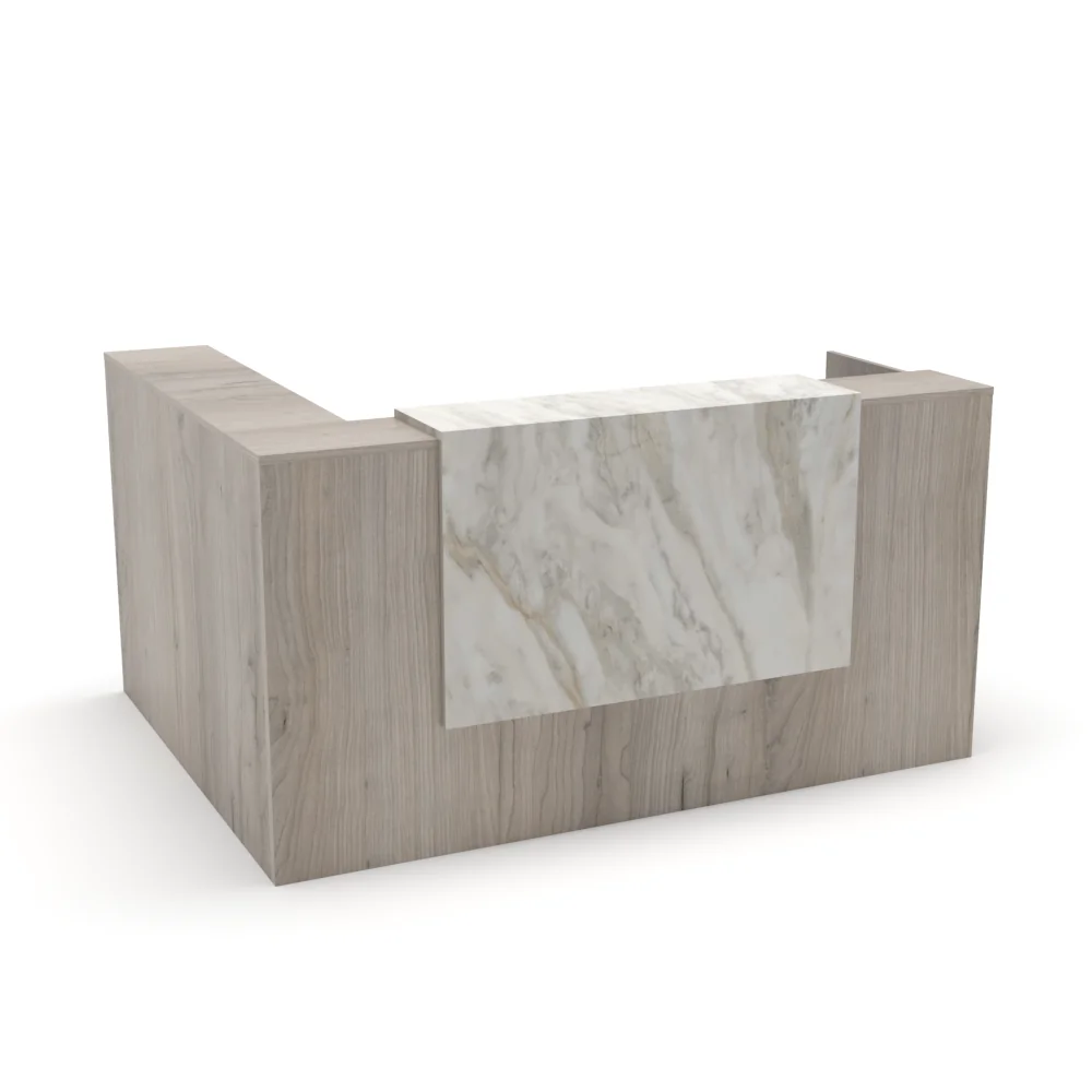 Naples L-Shaped Reception Counter