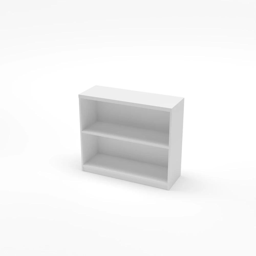 Value 2 Tier Bookshelf White