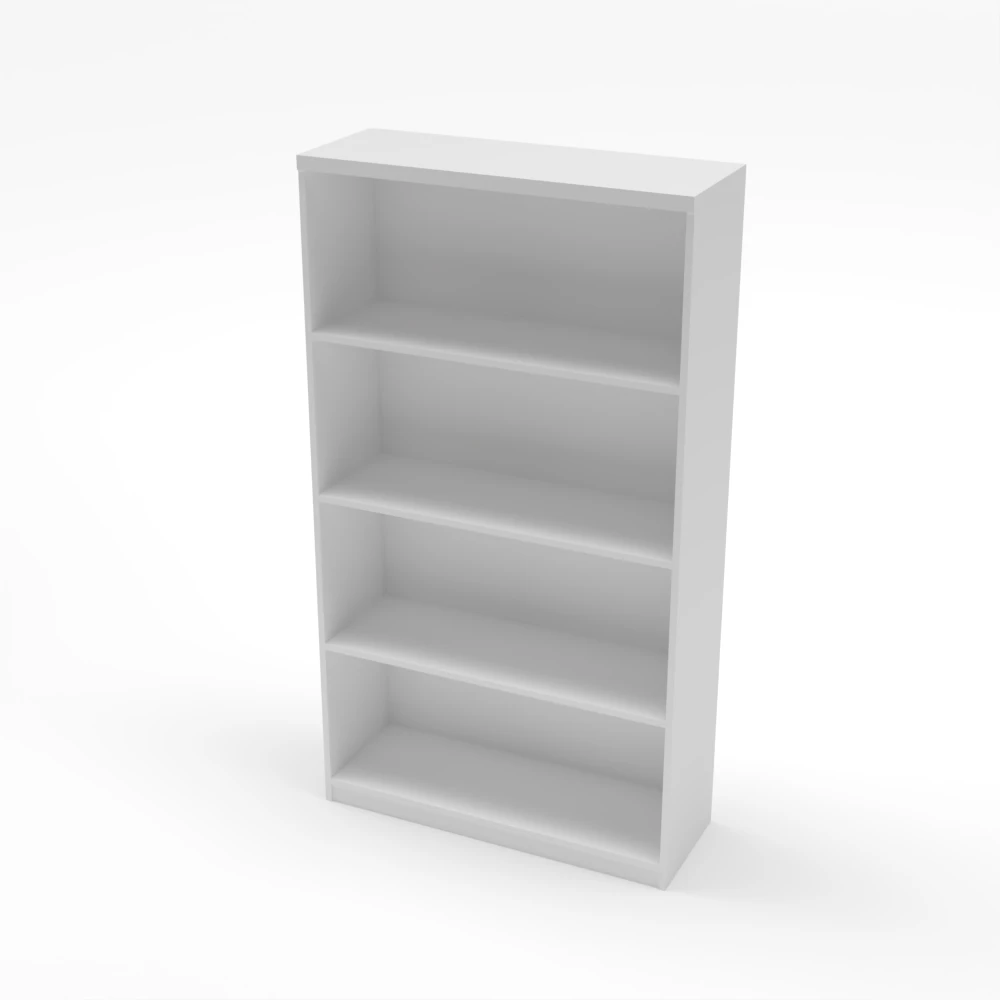 Value 4 tier Bookshelf White