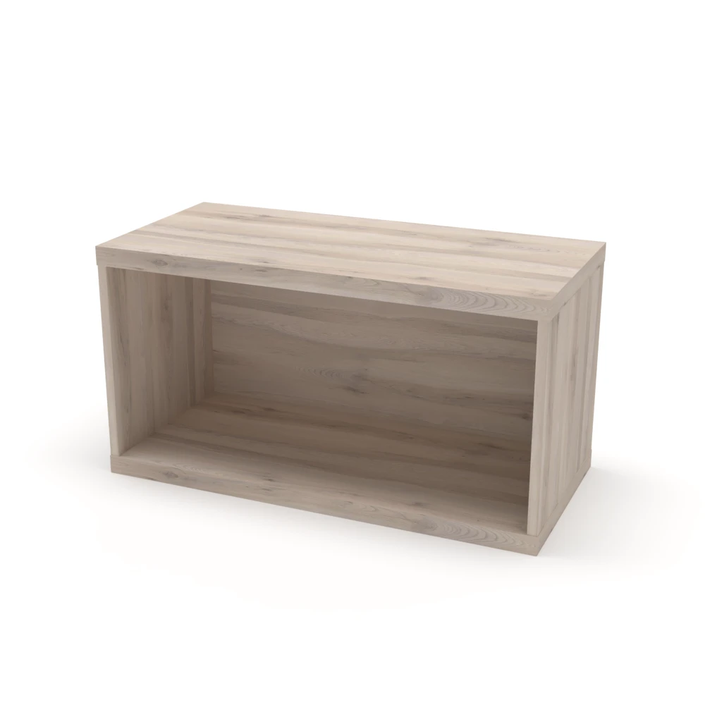 Desktop Bookshelf Single Intergrated - Pasadena Finish