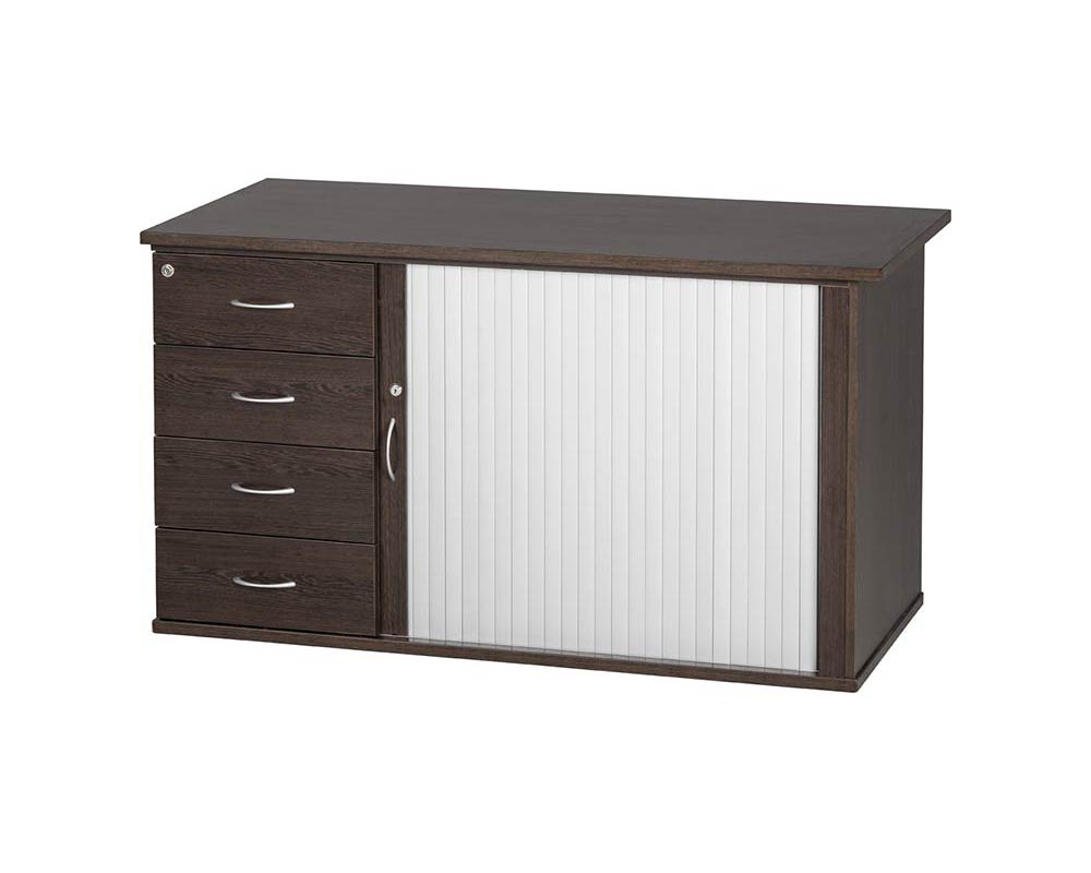 4 Draws with Roller Door Pedenza