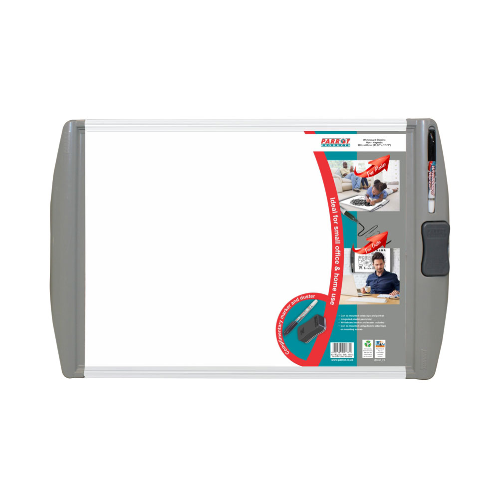 Slimline Non-Magnetic Whiteboard Square